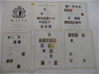 Malta Pages 1860-1970 Stamps, CV $190 (CV provided