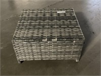 OUTDOOR RATTAN OTTOMAN (DARK GREY) ** BRAND NEW**