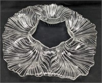 Glass Swirl Serving Platter