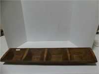 PRIMITIVE WOODEN DIVIDED TROUGH