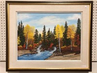 N MACPHERSON RIVER LANDSCAPE PAINTING