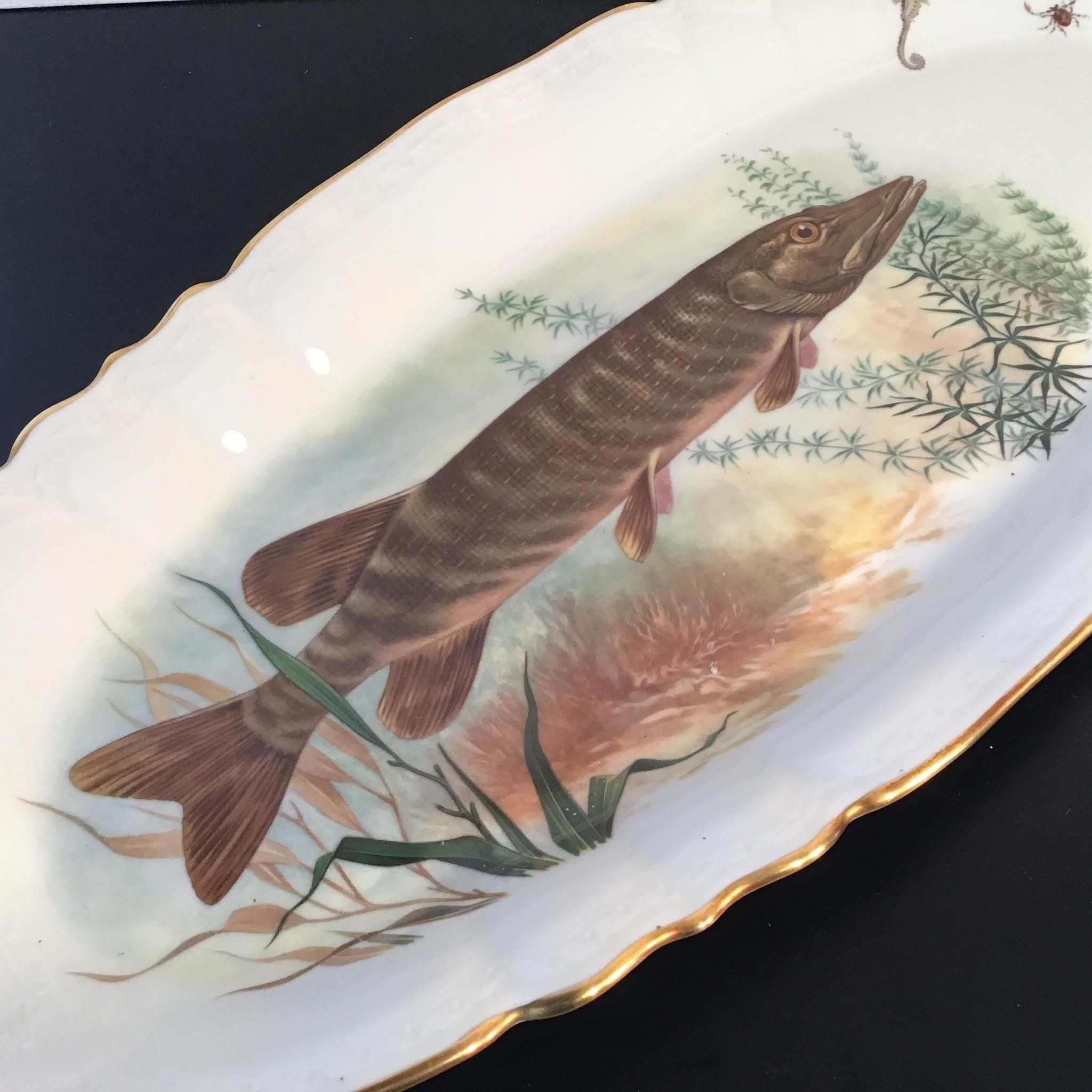 LIMOGES FISH PLATTER FRANCE