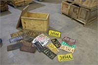 License Plates Assorted w/ Shipping Box