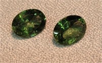 Matched 2.10CTW Madagascar Oval Green Apatite