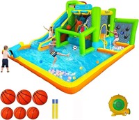 FBSPORT Inflatable Bounce House,9 in 1 Kids Bouncy