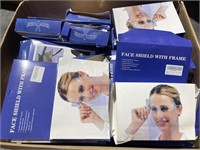 BOX FULL OF FACE SHIELD WITH FRAME