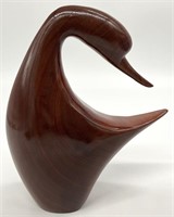 Carved Wood Duck Sculpture