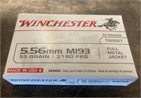 100 Rounds of Winchester 5.56mm Ammo