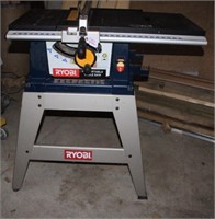 RYOBI 10" PORTABLE TABLE SAW ON STAND