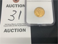 1911 Gold US $5 Dollar Indian Head Half Eagle Coin
