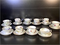 Vintage and antique Lot of Tea Cup and Saucer Sets