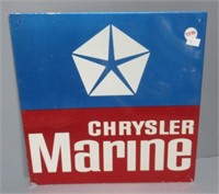 Chrysler Marine sign. Measures: 11.75".