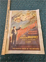 Vintage Cloth Whillys Whippet Car Advertisement
