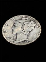 Vintage 1945 10C Mercury Silver Dime Coin
