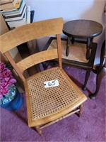 CHAIR & 2 STOOLS