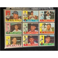 (45) 1960 Topps Baseball Cards Hi Grade