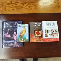 Wildlife books, religious books