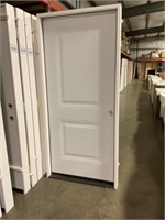 36" LH Steel 2-Panel Exterior Door