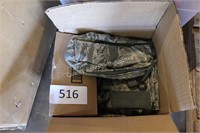 box of asst military gear