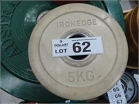 2 x Ironedge 5Kg Weight Plates