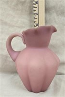 Fenton Rose Satin Pitcher