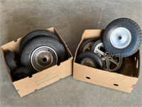 2 boxes of tires & wheels