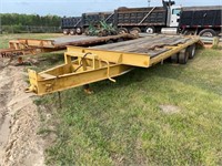 T/A EQUIPMENT TRAILER 8’x18’, 5’ DOVE, STEEL, SPRI