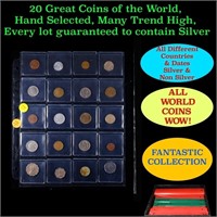 20 Great Coins of the World, hand selected, many t