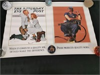 2 Norman Rockwell Inspirational Posters