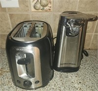 Estate lot of toaster and electric can opener