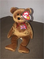 TY Beanie Baby Britannia with case