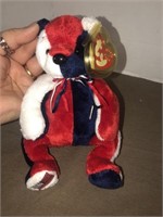 TY Beanie Baby Patriot 2000 with case