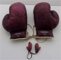 Vintage Rawlings 110 Leather Boxing Gloves &