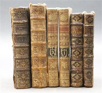 5 Vols: Book box, l'Academie Royale 1757, 3 others