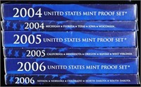 2004-2006 US PROOF & PROOF QUARTERS SETS