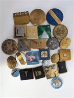 25 Vintage Compacts and Cases Lot