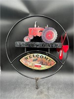 Metal Case IH Yard Decor