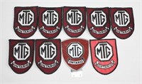 8pc MG Car Patches & Badge 4"