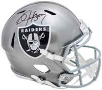 Bo Jackson Autographed Raiders Gray Helmet Beckett