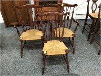 Three Windsor style chairs