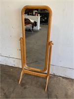 Oak Framed Standing Mirror