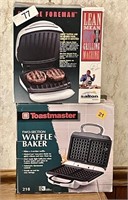 Waffle iron and George Foreman grill