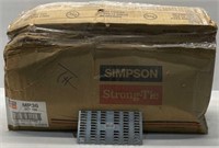 Case of 100 Simpson 3"X6" Mending Plates- NEW $335