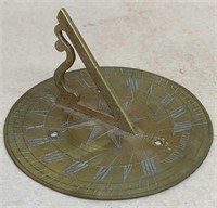 Brass sun dial