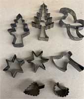 OLD Christmas tree and other cookie cutters