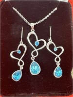 18in Necklace with Matching Earrings