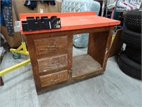 Work Bench with Mitre box attached