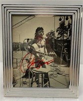 11x13in - Framed poster autographed  by Cat