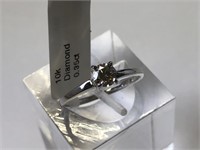$1900. 10kt. Diamond (0.35ct) Ring (Size 7)