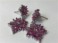 $320. St. Sil. Ruby Earrings